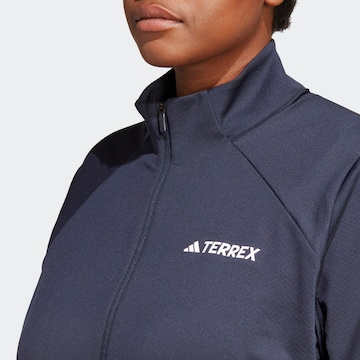 Veste en polaire fonctionnelle ADIDAS TERREX en bleu