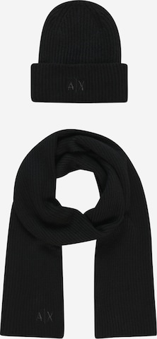 ARMANI EXCHANGE Beanie in Black: front