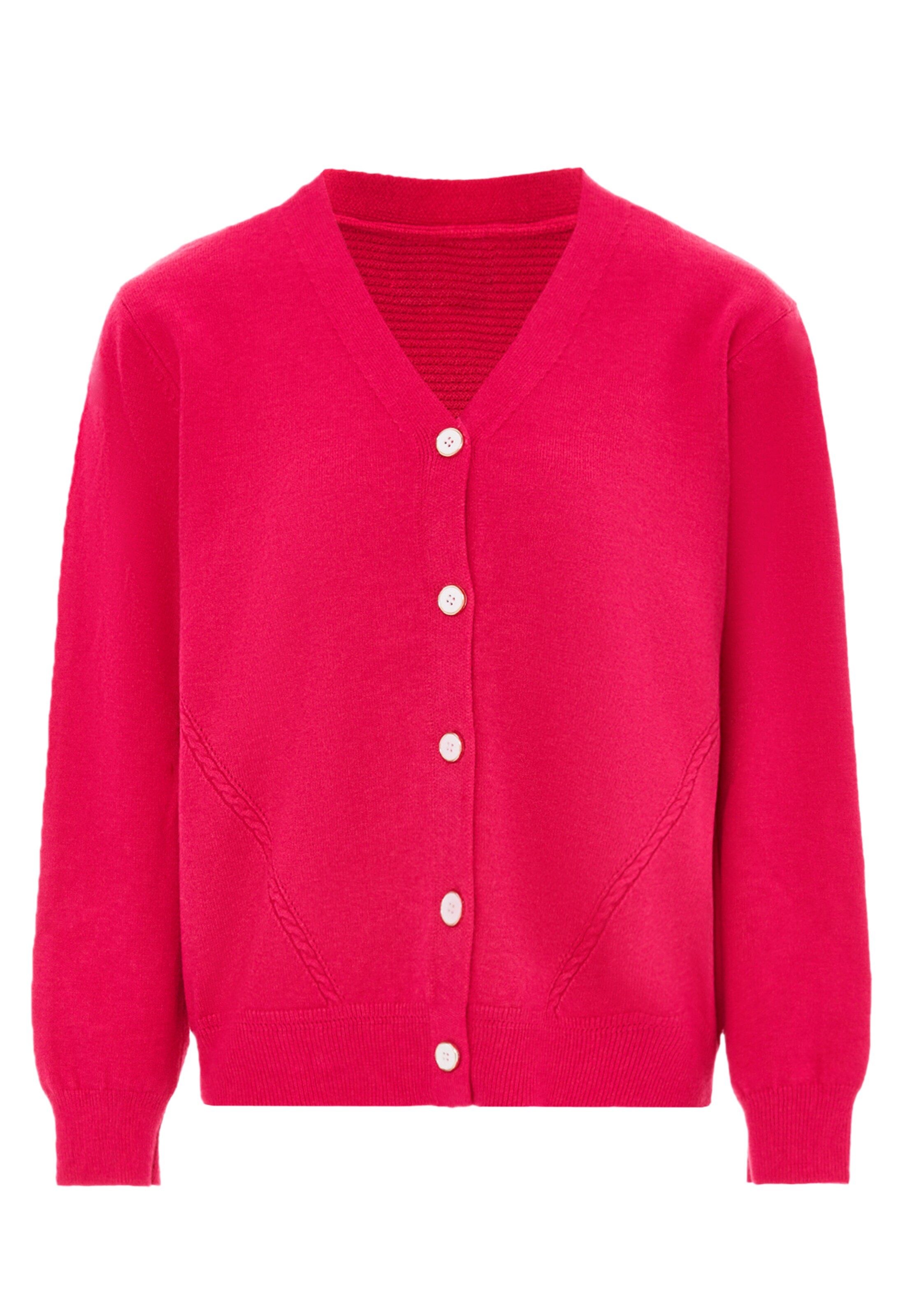 YASANNA Gebreid vest in Roze: voorkant