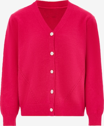 Cardigan YASANNA en rose : devant