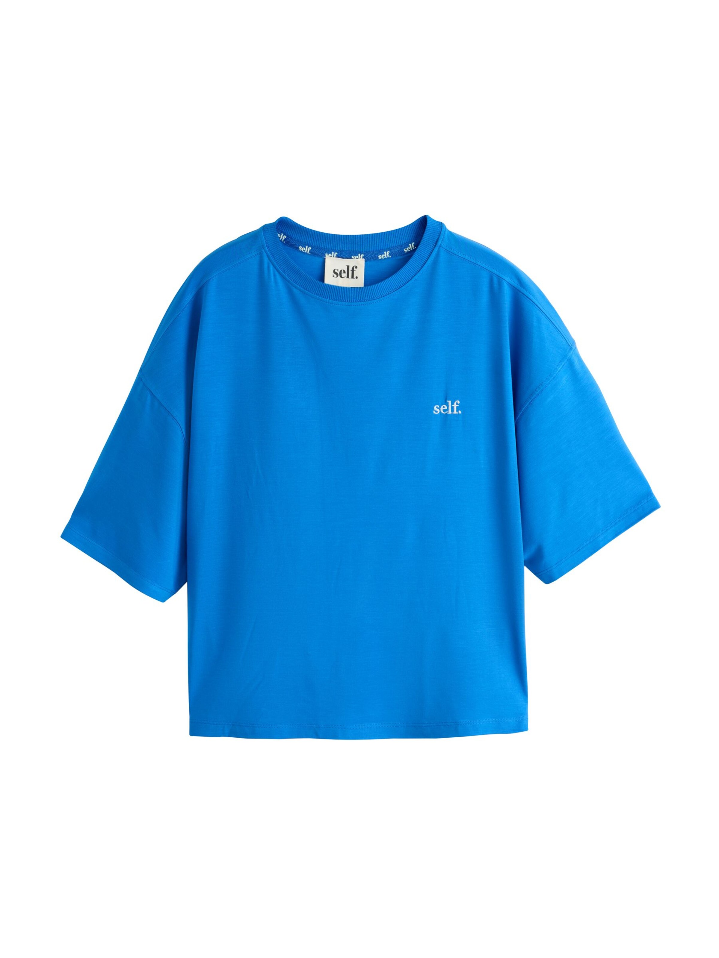 self. Shirts i blå