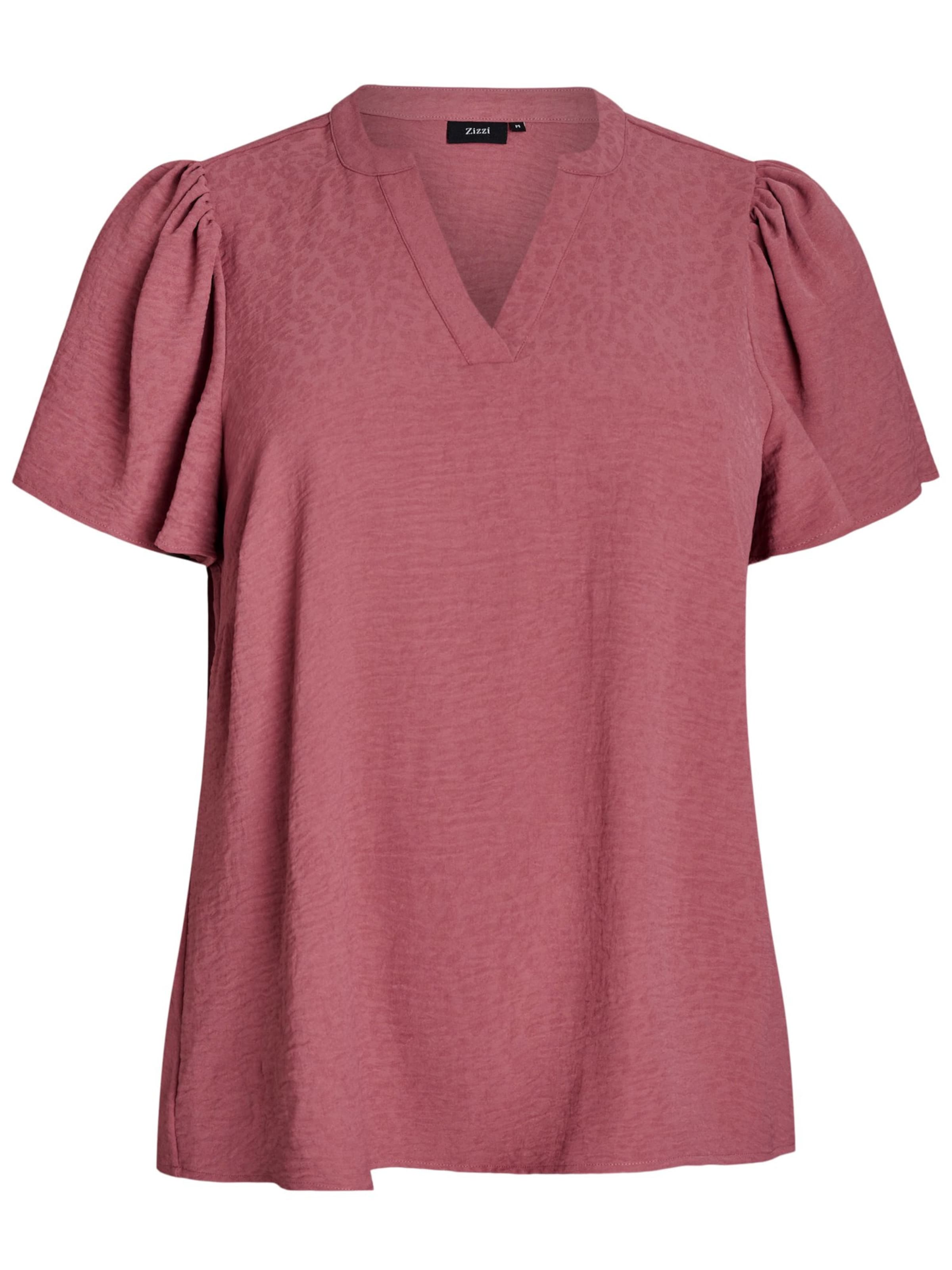 Zizzi Bluse 'CALEMINA' in Pink: Vorderseite