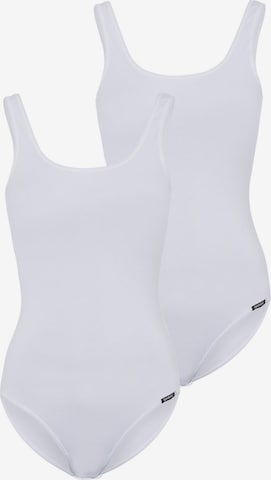 Skiny Body ' Cotton Bodies ' in Wit: voorkant