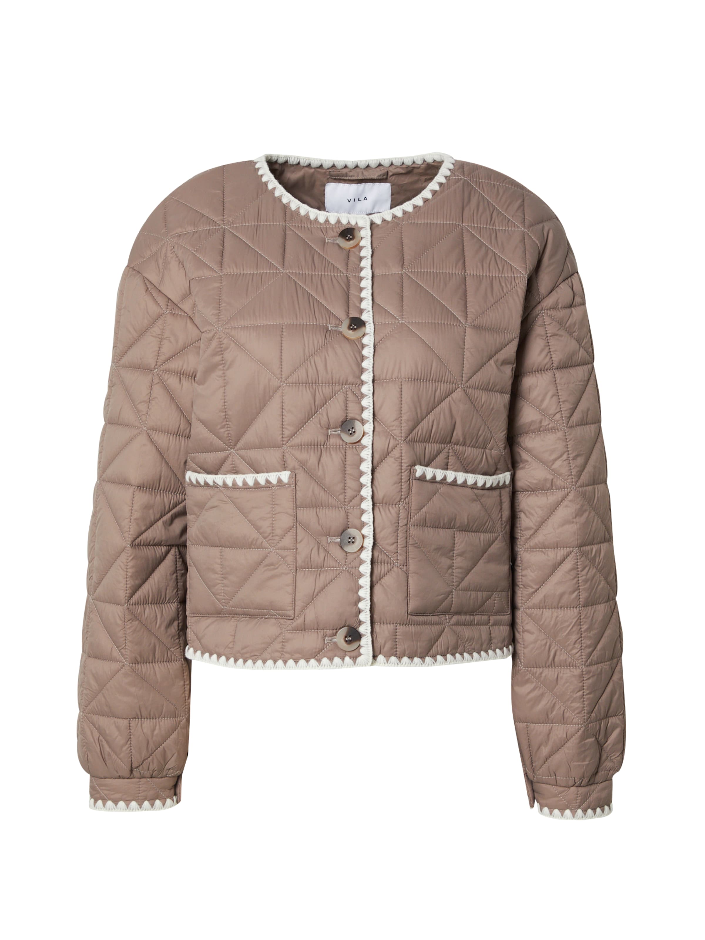 VILA Between-season jacket in Grey: front