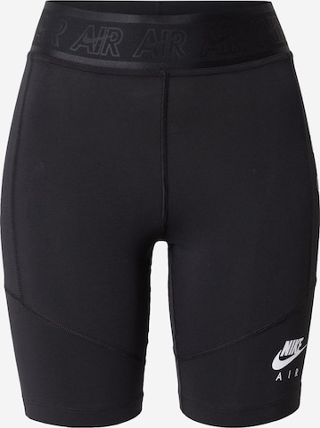 Skinny Leggings 'Air' de la Nike Sportswear pe negru: față