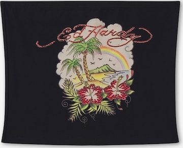 juoda Ed Hardy Palaidinė be rankovių 'Paradise': priekis