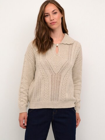 Cream - Pullover 'Serapia' em bege: frente