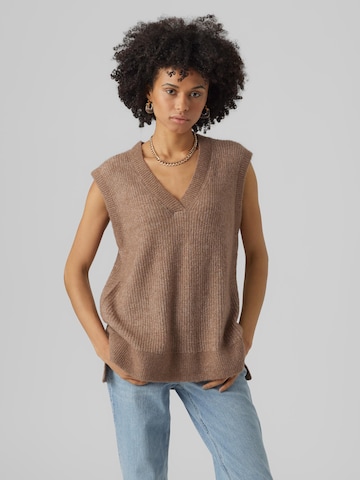 VERO MODA Sweater 'MILI' in Brown: front