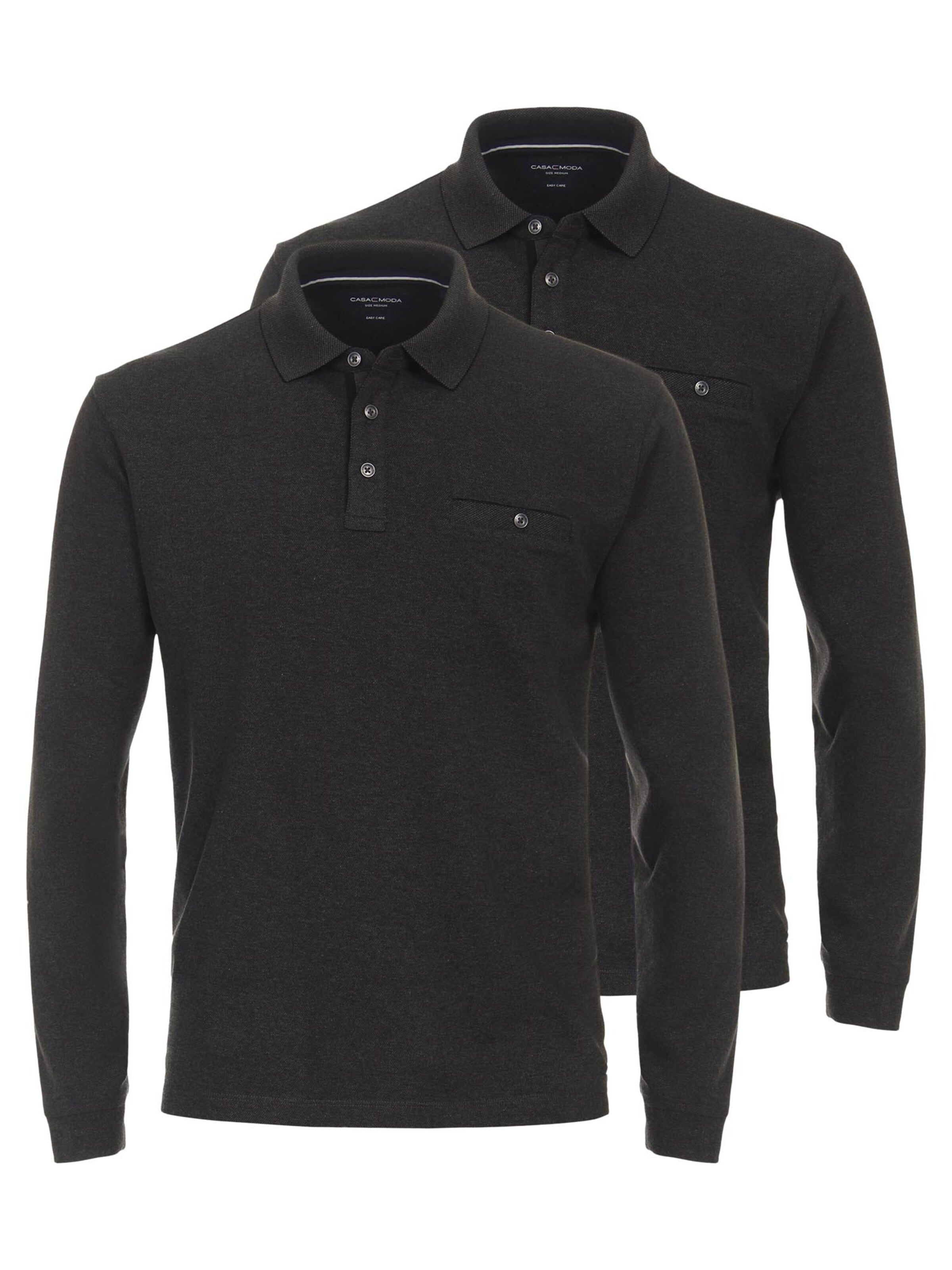 CASAMODA Shirt 'Basic' in Grey: front