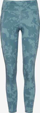 UNDER ARMOUR Skinny Workout Pants 'Launch' in Blue: front