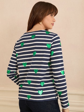 love & roses - Camiseta en azul