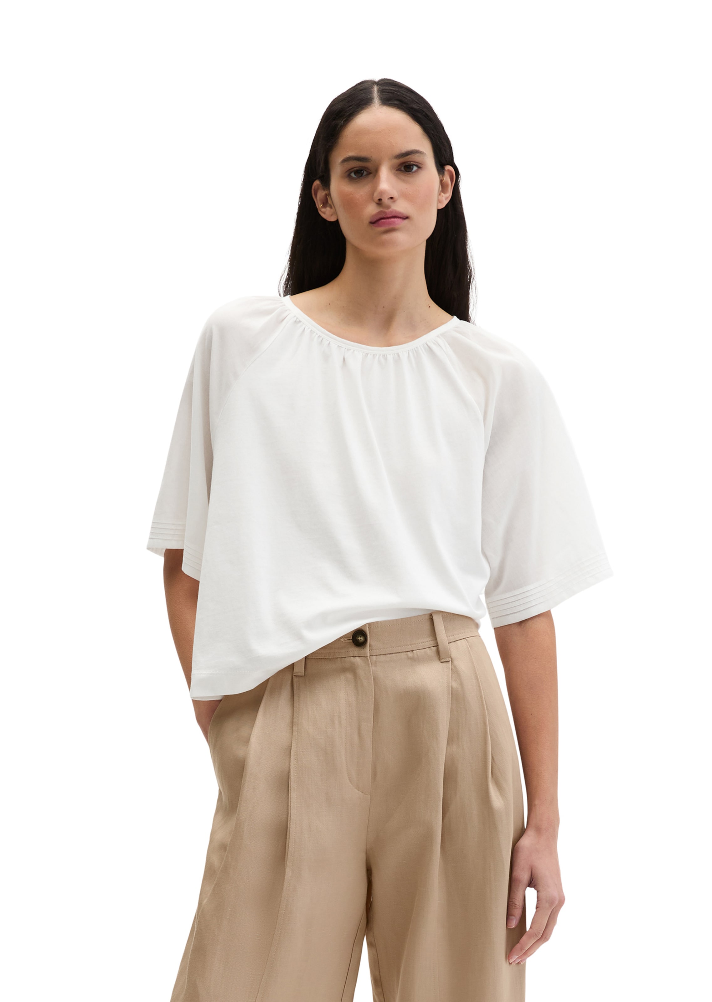 Marc O'Polo Shirt in Wit: voorkant