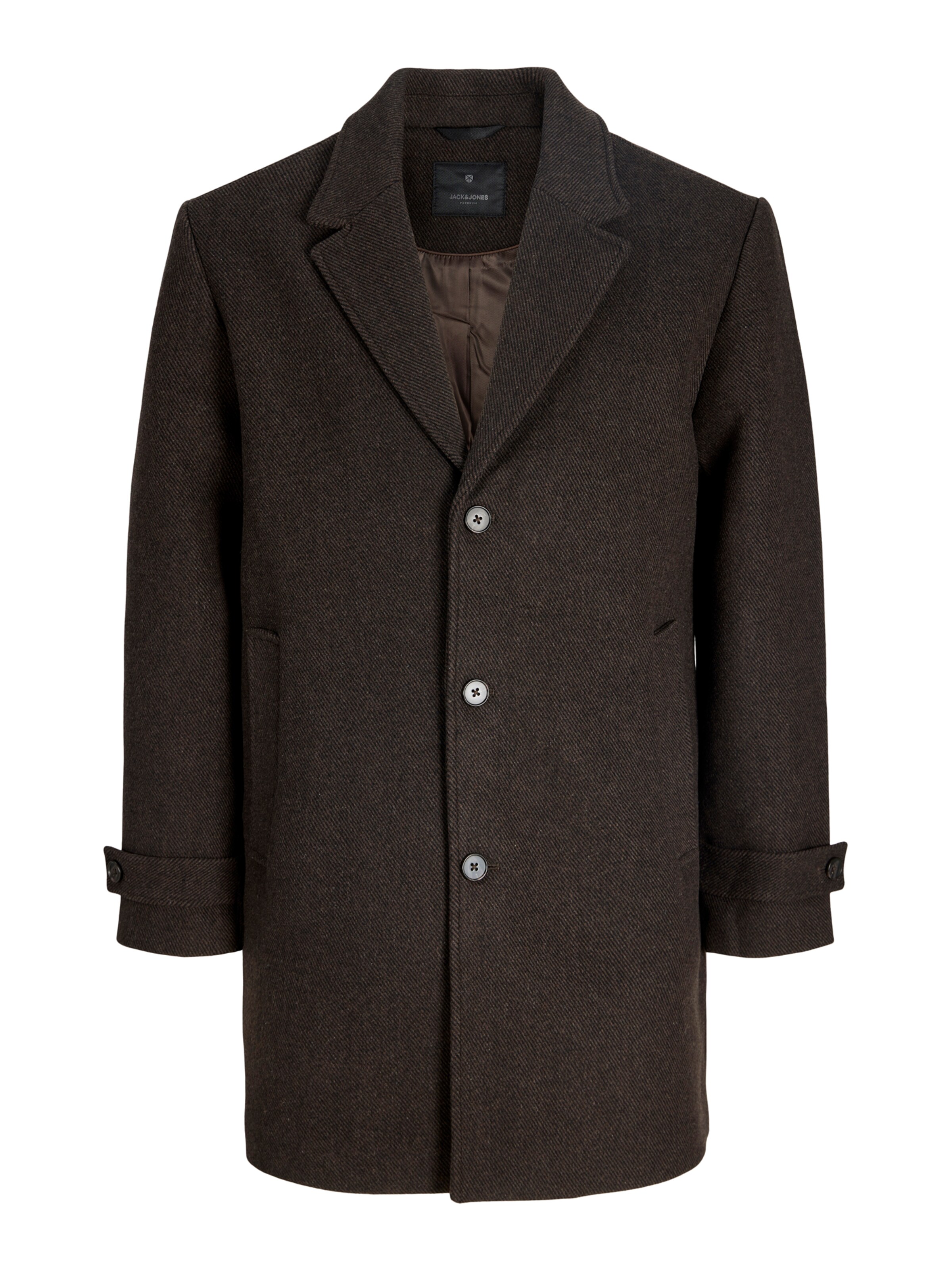 JACK & JONES Ανοιξιάτικο και φθινοπωρινό παλτό 'JPRBLAWALTER' σε καφέ: μπροστά