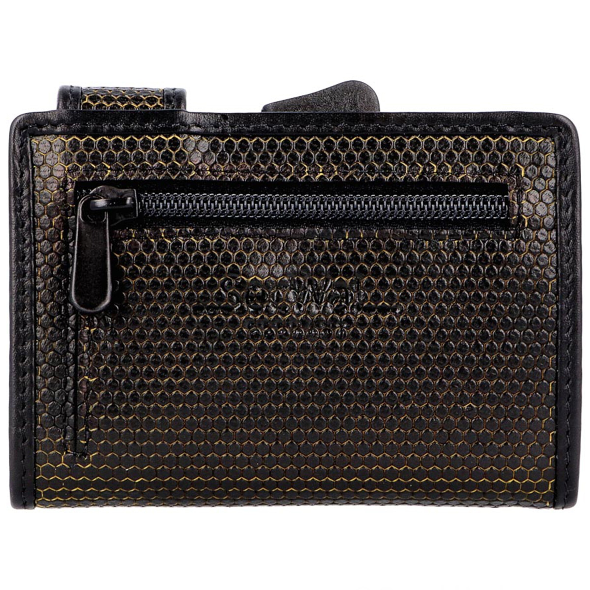 SecWal Wallet in Brown: front