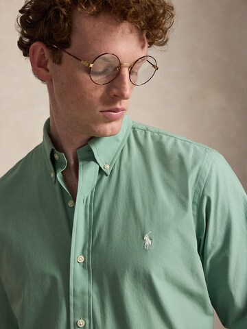 Polo Ralph Lauren Slim fit Srajca | zelena barva