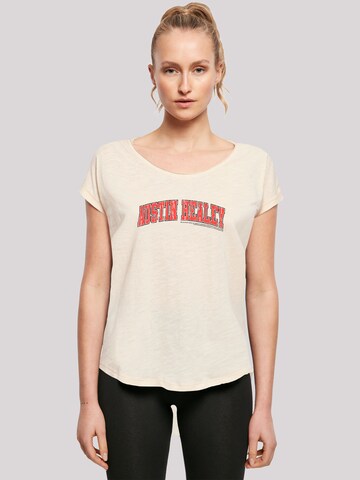 T-shirt 'British Motor Heritage Austin Healey College' F4NT4STIC en beige : devant