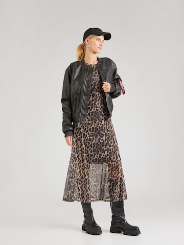 ALPHA INDUSTRIES Демисезонная куртка 'MA-1 FL' в Черный