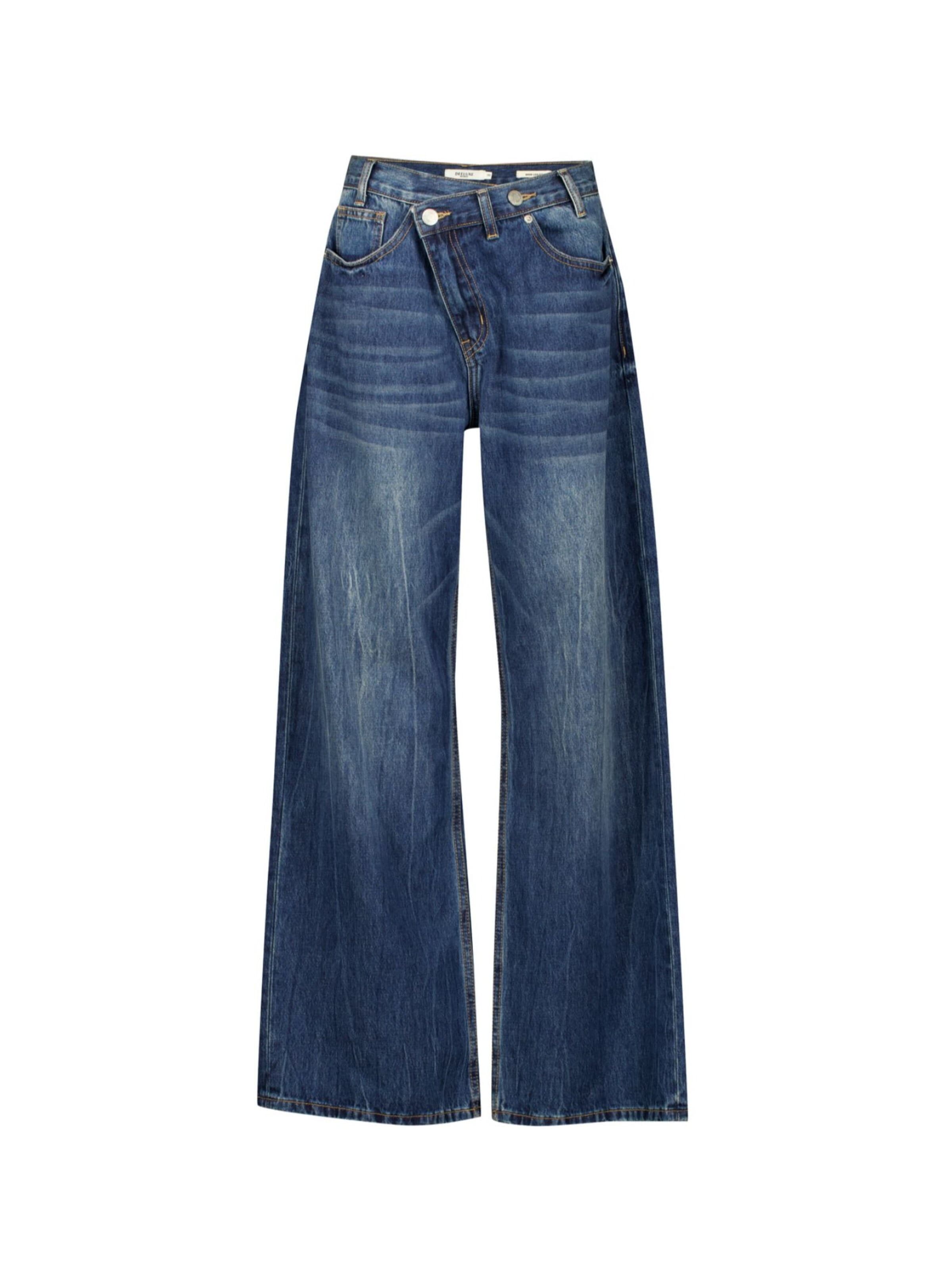 Loosefit Jean Deeluxe en bleu : devant