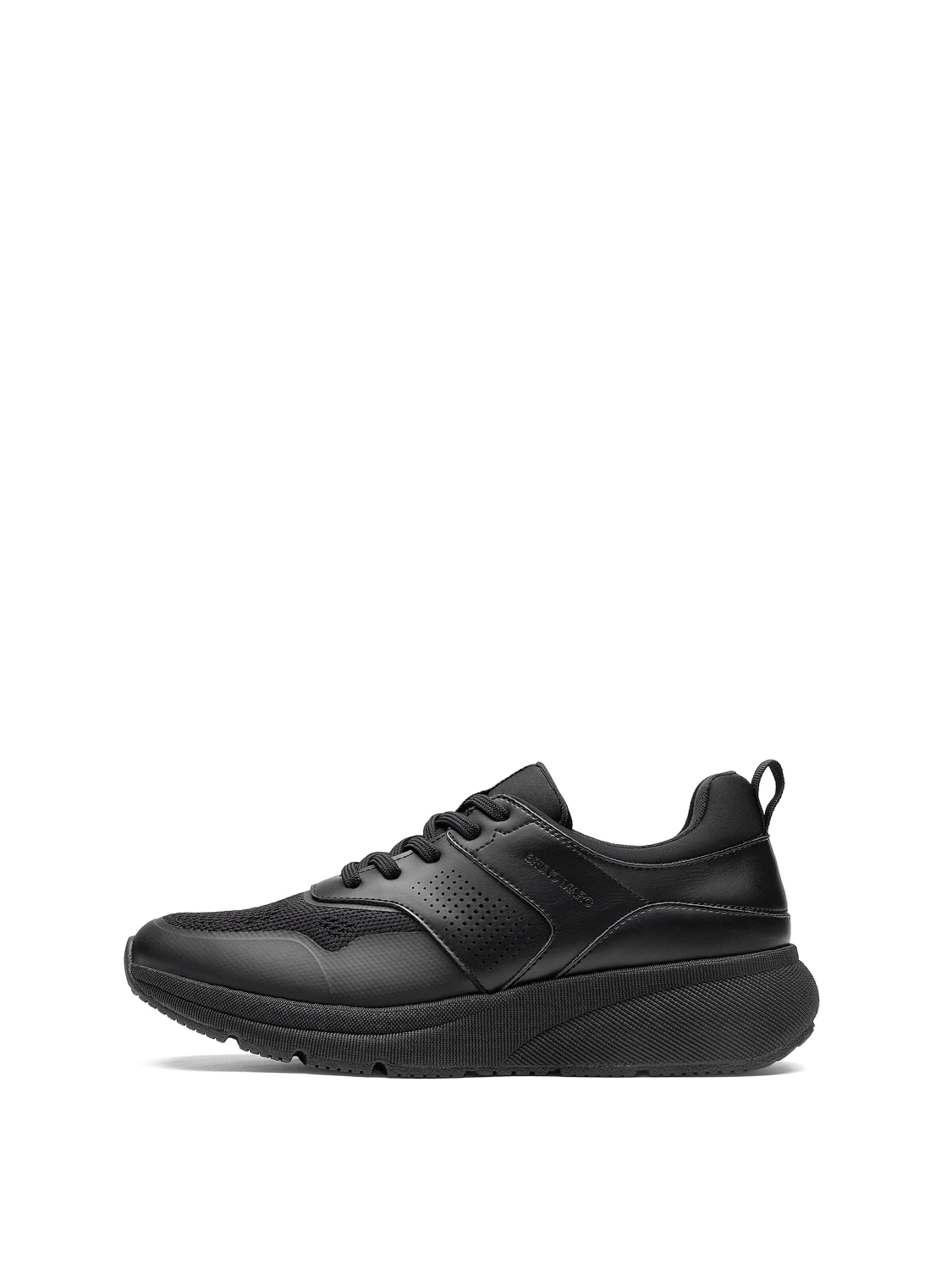 Bruno Marc Sneakers laag 'Bruno Marc Herrenmode-Sneaker, Freizeitschuhe' in Zwart