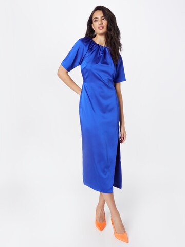 Robe de cocktail Warehouse en bleu : devant