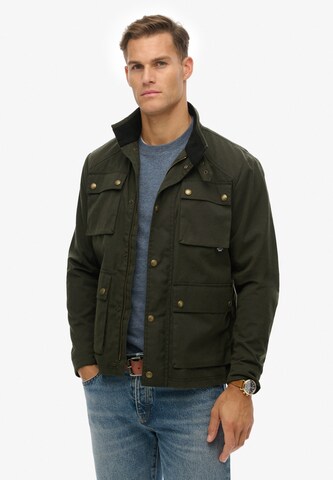 Veste mi-saison Superdry en vert