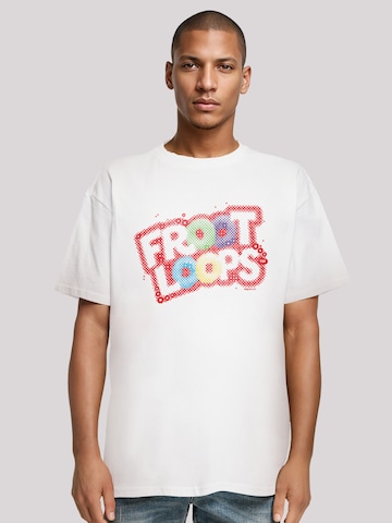 F4NT4STIC Shirt 'Kellogg's Froot Loops Breakfast Cereal Pop Art' in White: front