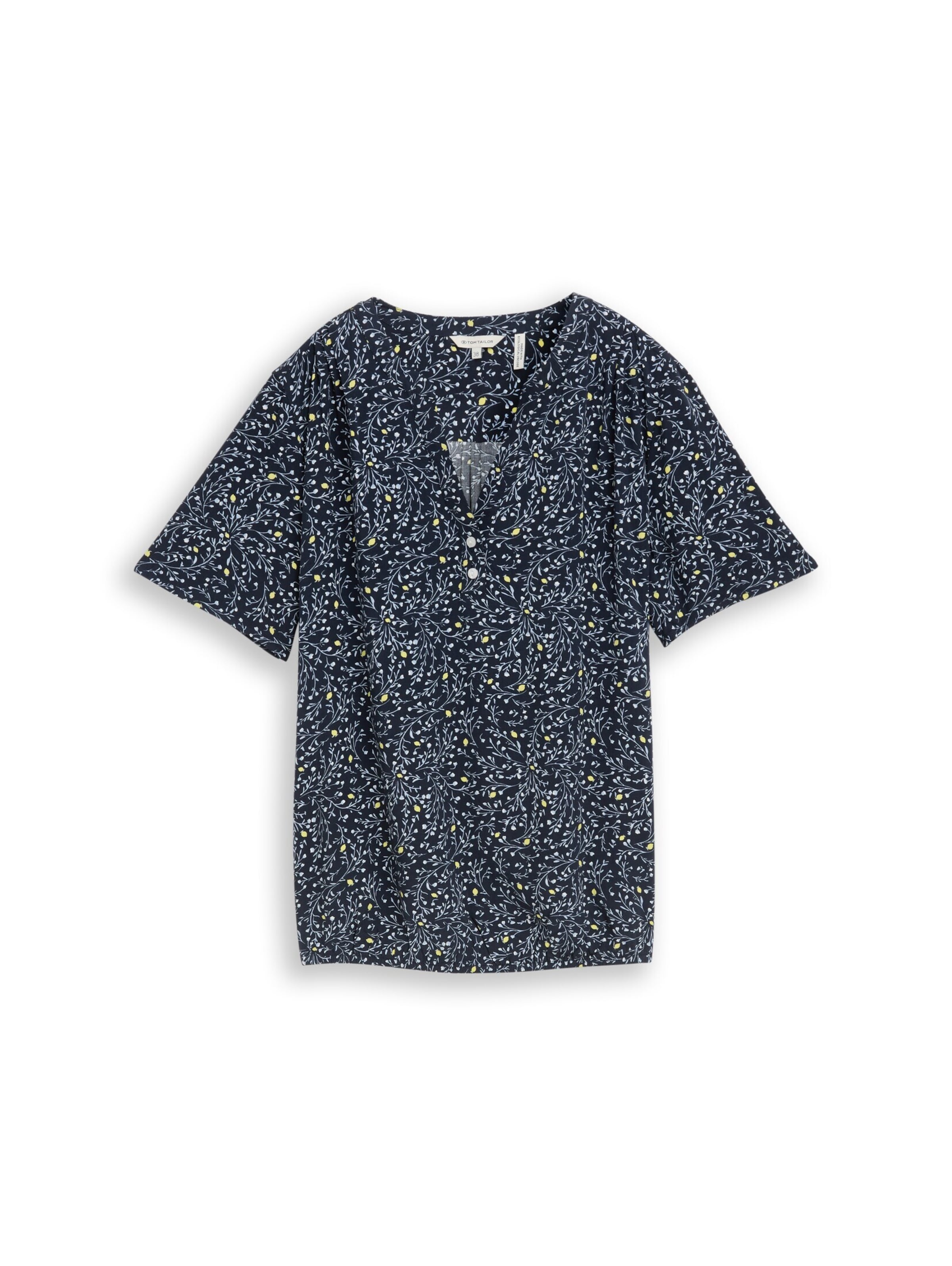 Chemisier TOM TAILOR en bleu : devant