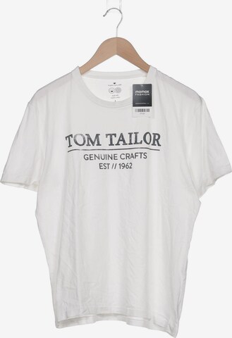 TOM TAILOR DENIM T-Shirt L in Weiß: predná strana