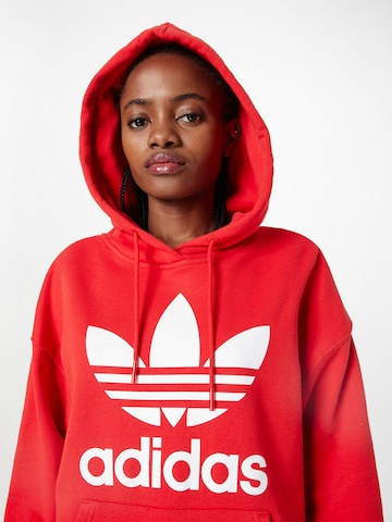 ADIDAS ORIGINALS Mikina 'Trefoil' – červená