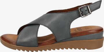 JANA Sandalen met riem in Blauw: voorkant