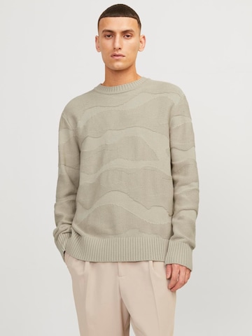 JACK & JONES Trui 'Blujosh' in Beige: voorkant
