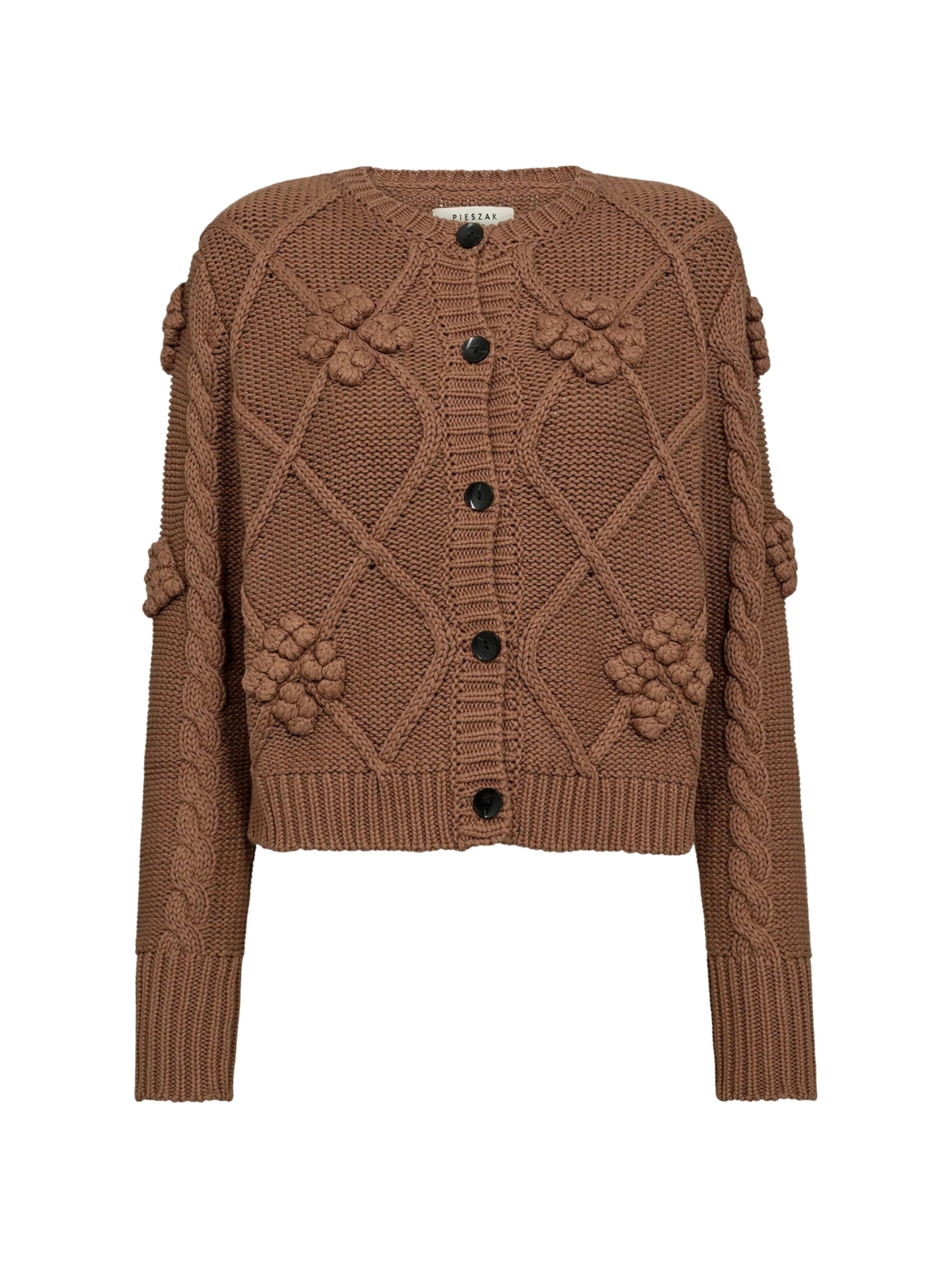 Pieszak Cardigan 'Pearl' i brun: forside