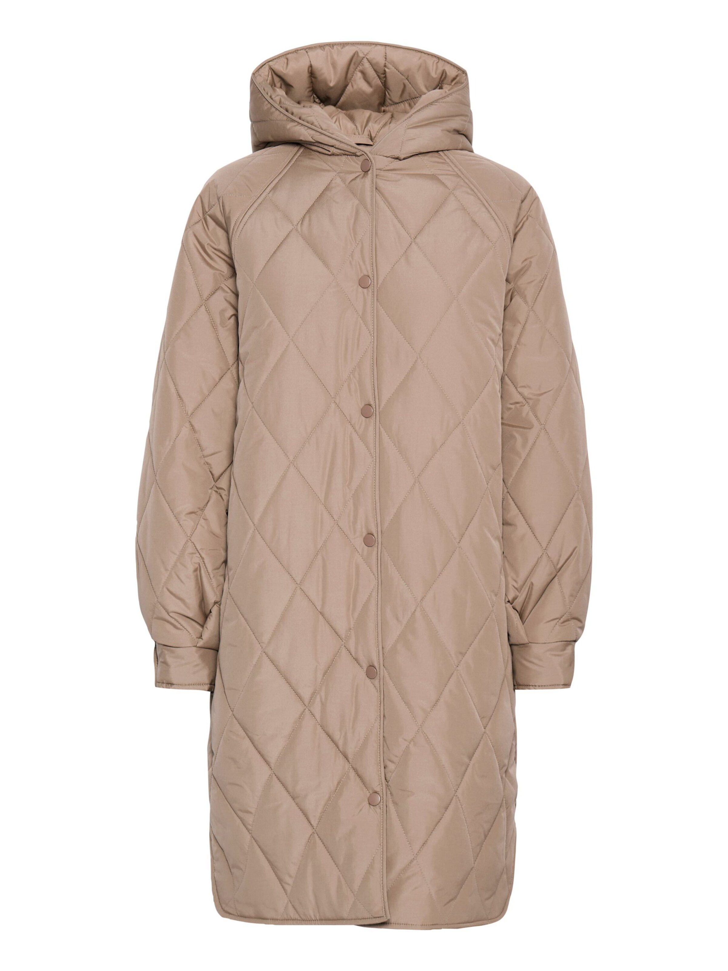 ICHI Mantel 'Hansa' in Braun: Vorderseite