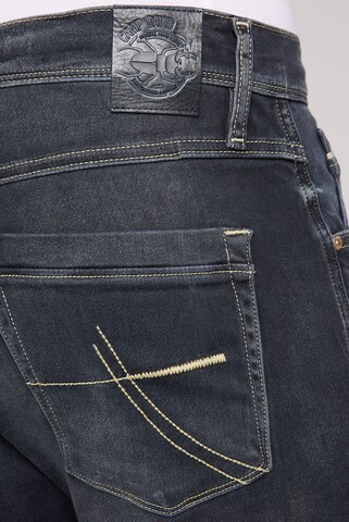 CAMP DAVID Regular Jeans DA:VD aus Sweatmaterial im Denim Look in Grau