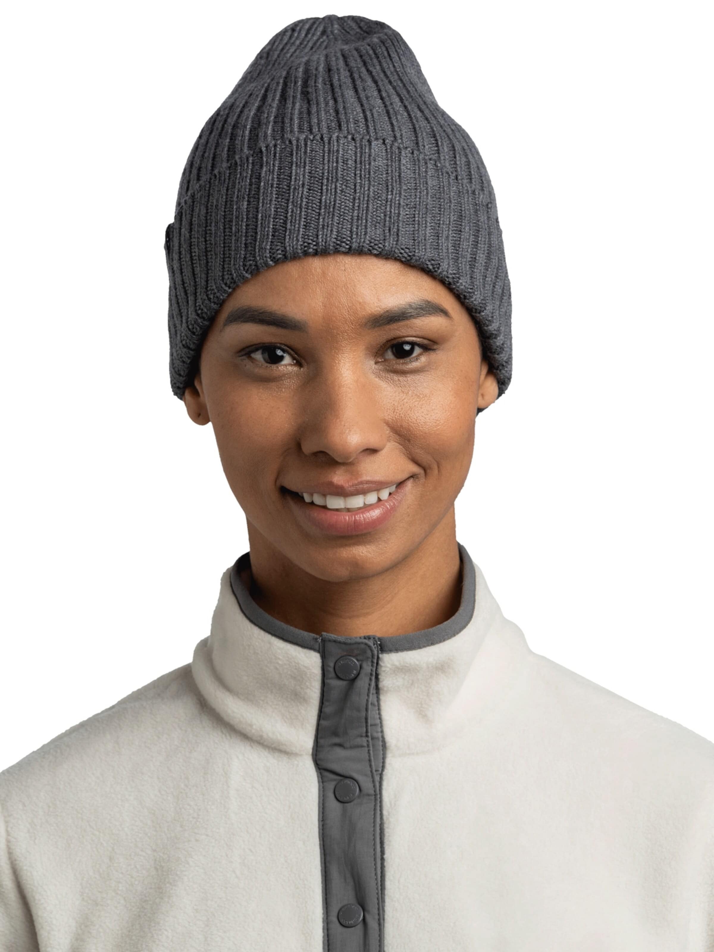 BUFF Beanie 'Buff Norval Knitted Hat Beanie' in Grey: front