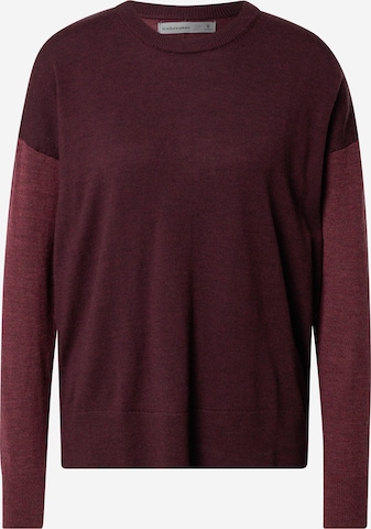 ICEBREAKER Sports sweater in Red: front