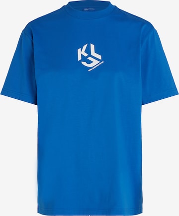 KARL LAGERFELD JEANS - Camisa em azul: frente