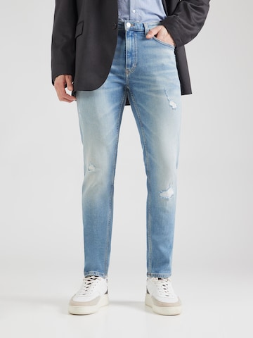 Slimfit Jeans '734' de la HUGO pe albastru: față