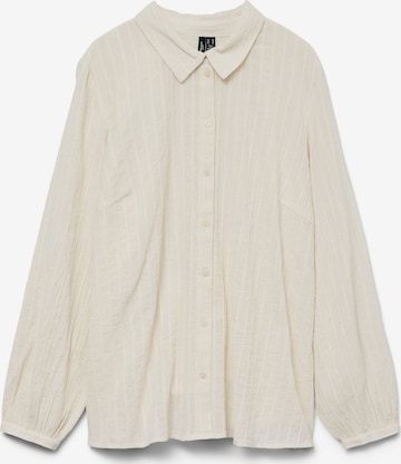 Vero Moda Curve - Blusa 'VMCfloretta' en blanco: frente
