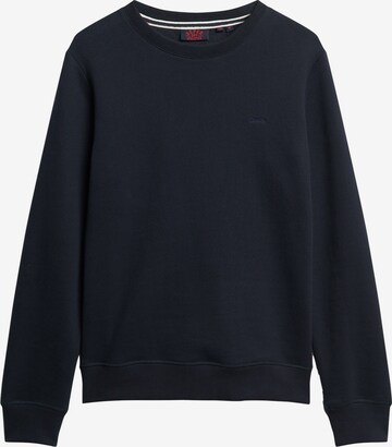 Sweat-shirt 'Essential' Superdry en bleu : devant