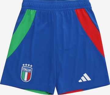 ADIDAS PERFORMANCE Regular Workout Pants 'Italy 24 Away' in Blue: front