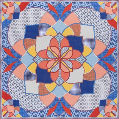 Roeckl Tuch ' Mandala ' in blau / mischfarben, Produktansicht