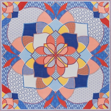 Foulard ' Mandala ' Roeckl en bleu : devant