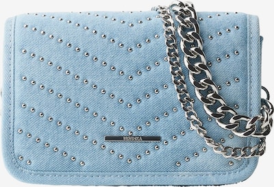 Bershka Crossbody bag in Light blue / Silver, Item view