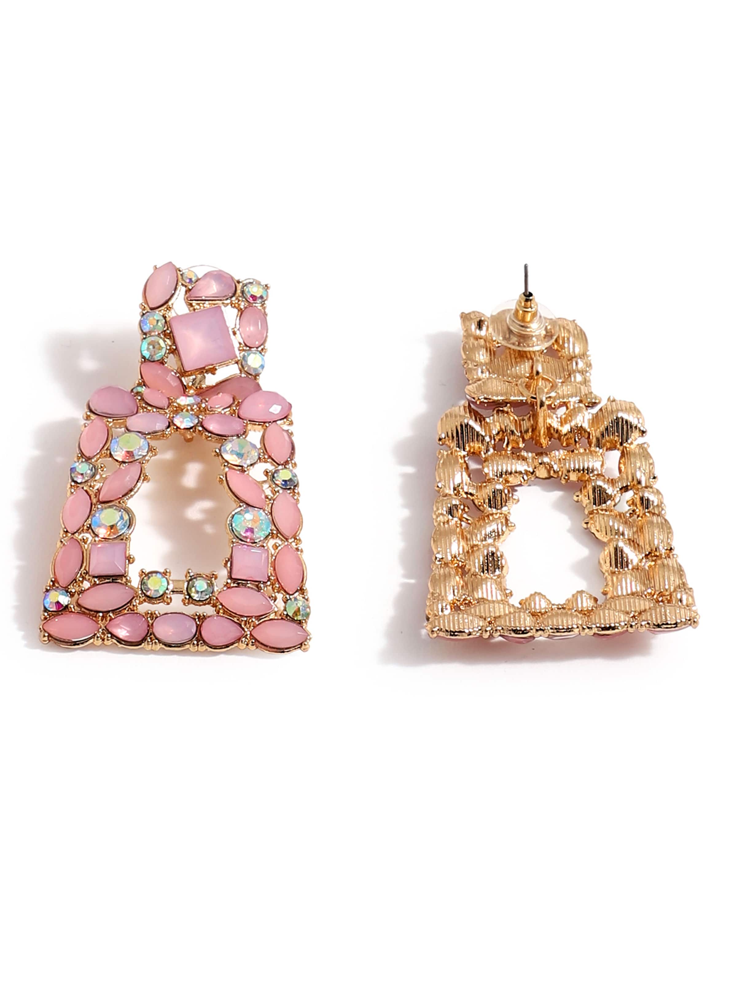 SOHI Örhängen 'Fazin' i rosa: framsida