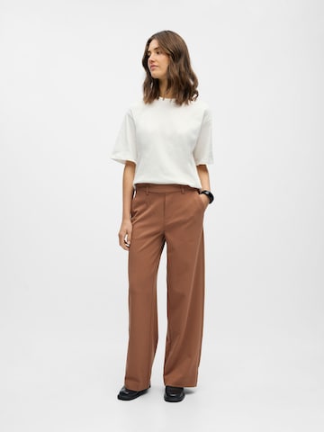 OBJECT Wide leg Broek in Bruin