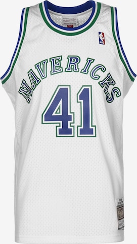 T-Shirt 'NBA Dallas Mavericks Swingman 2.0' Mitchell and Ness en blanc : devant
