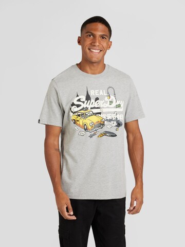 Superdry T-shirt 'NEW YORK' i grå: framsida