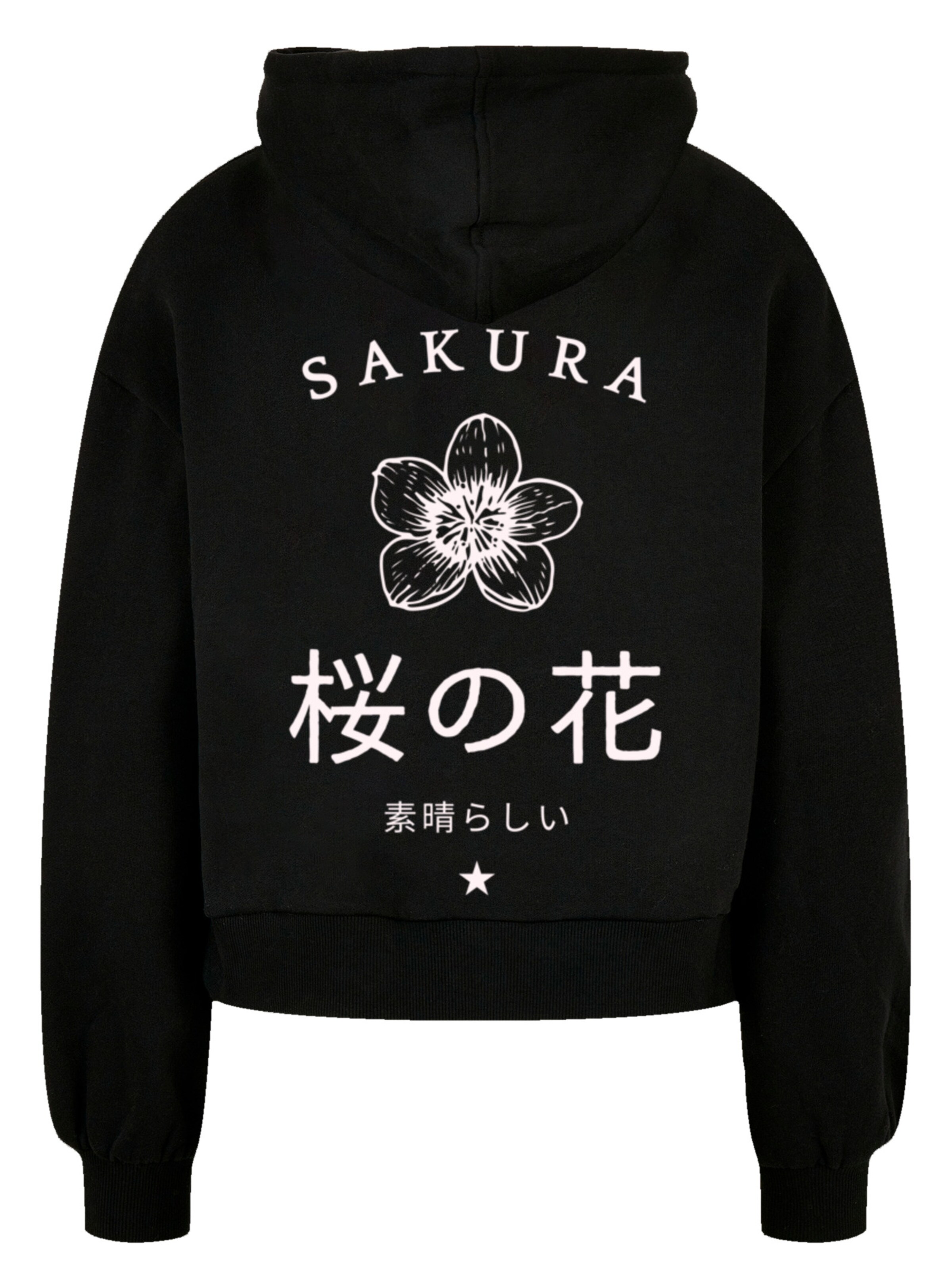 F4NT4STIC Sweatshirt 'Sakura Flower' in Schwarz