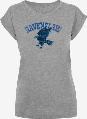 F4NT4STIC Shirt 'Harry Potter Ravenclaw Sport Emblem' in Grijs: voorkant